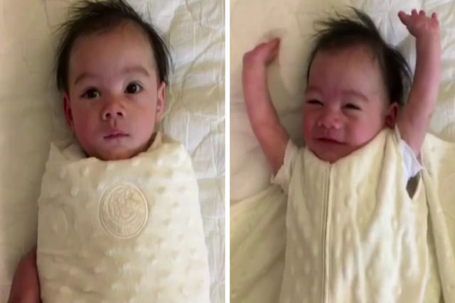 A rotina adorável da manhã deste bebê se tornou viral pela razão mais fofa