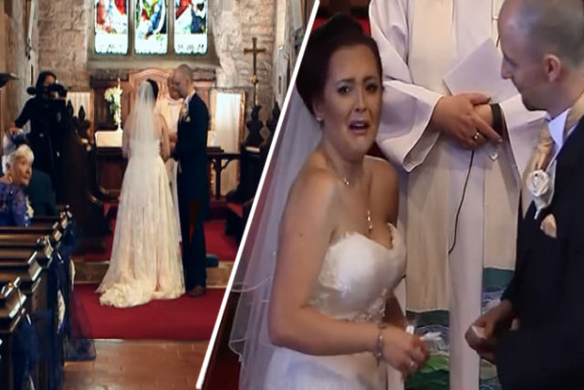Homem surpreende sua noiva durante o casamento