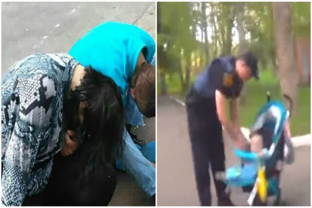 Policiais encontram garoto de 4 anos chorando ao lado dos pais desmaiados de bêbados