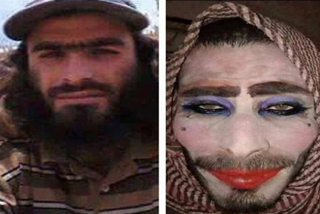 Membro do Daesh se empeteca todo para fugir, mas é traído pela barba
