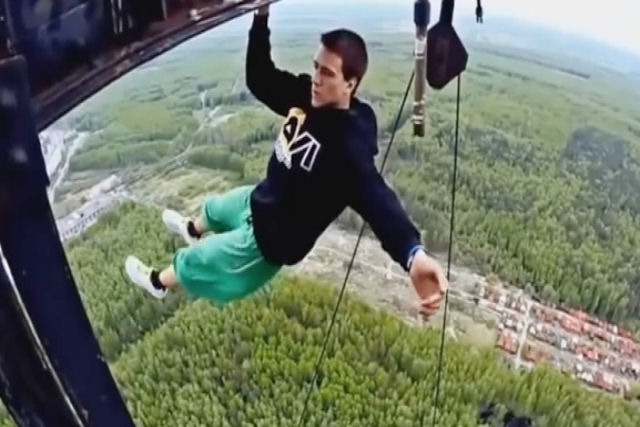 O vídeo que você não conseguirá ver até o fim se tiver medo de altura