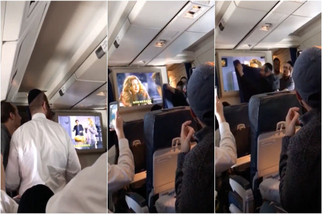 Judeus hassídicos tentam censurar um filme em vôo