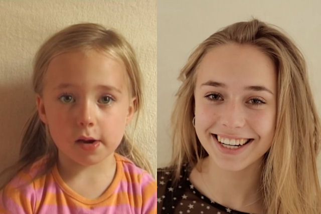 Pai cria um time-lapse impressionante de sua filha de 0 aos 18 anos