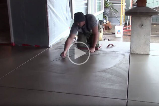 Este vídeo do acabamento de um piso de concreto lhe dará uma nova perspectiva do trabalho de pedreiro otimizado