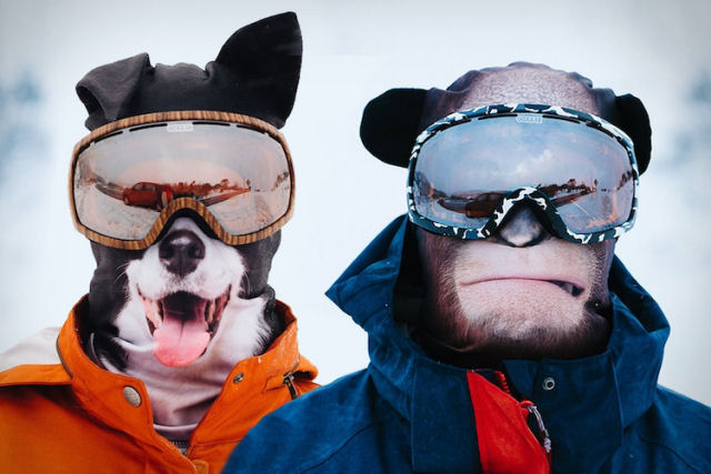 Estas máscaras realistas de esqui permitem que você libere o animal que existe em você