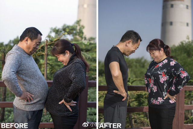 Família chinesa propôs-se a emagrecer junta. Veja só o resultado!