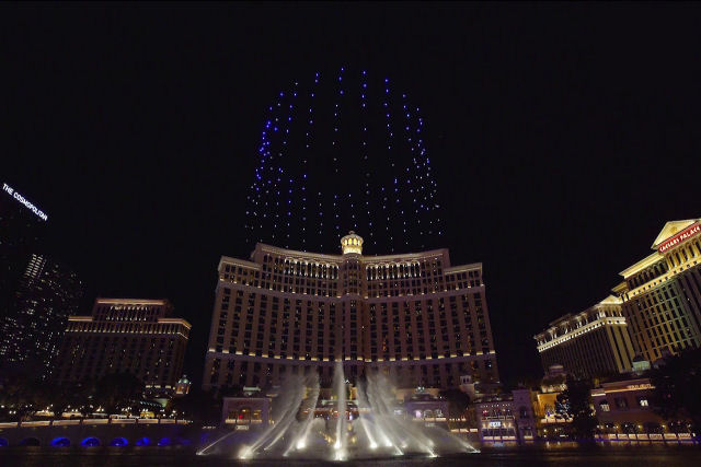 250 drones proporcionam um incrível espetáculo de luzes em Las Vegas