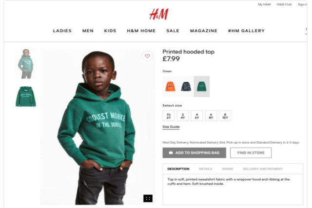 Manifestantes destroçam lojas H&M na África por uma publicidade que mostra um menino com uma blusa que diz «macaco»