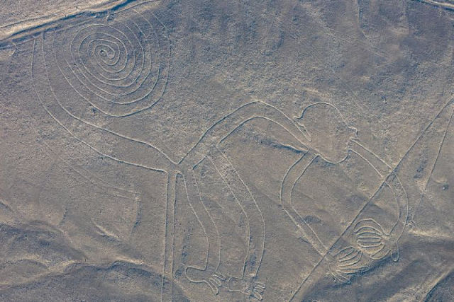 Caminhoneiro evade pedágio e danifica três das milenares linhas de Nazca