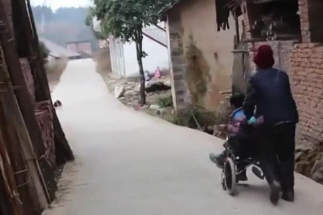 Senhora de 76 anos levou o neto de cadeira de rodas por 24 km  escola todos os dias nos ltimos 4 anos