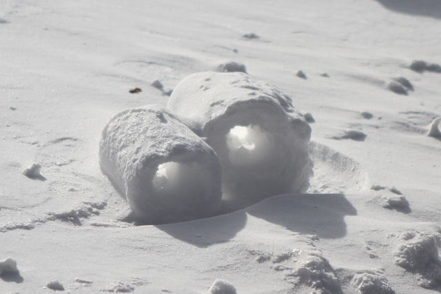 Rolos de neve, o raro fenmeno meteorolgico que cria esculturas naturais