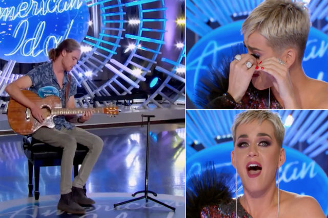Katy Perry chora com a declarao de um concorrente a sua namorada