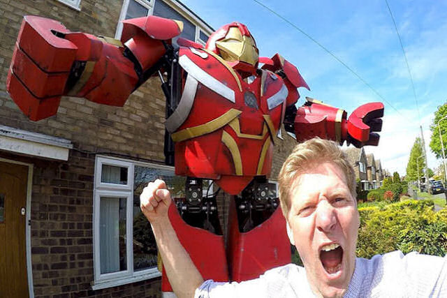 Constrói sua própria réplica do Hulkbuster, a armadura gigante de Iron Man, com peças compradas na internet