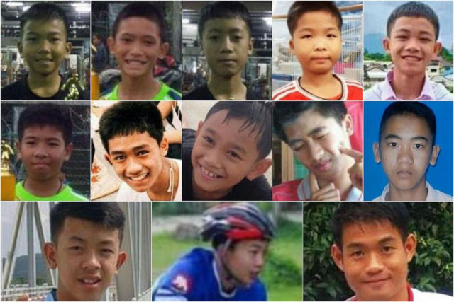 Autoridades tailandesas publicam vdeo da operao de resgate dos meninos presos na gruta
