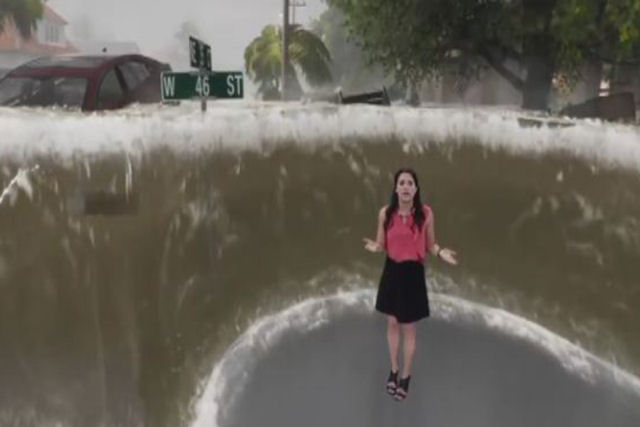 Esta inquietante simulao mostra os possveis efeitos do furaco Florence sobre a costa