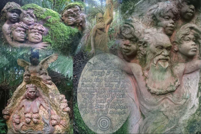 As belas esculturas de aborgenes mticos que guardam uma floresta tropical australiana