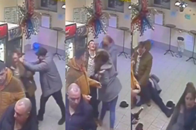 No brinque com as russas!: Balconista nocauteia cliente violento