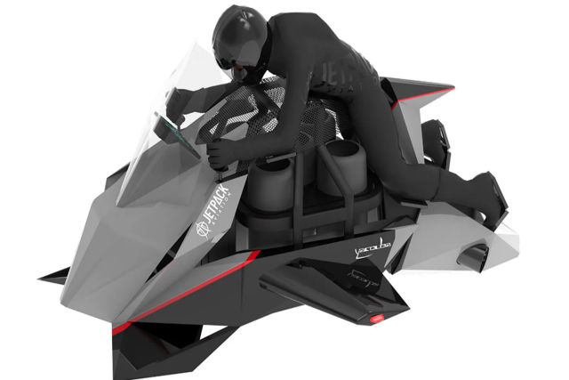 Esta moto voadora a jato alcana os 240 km/h e pode ser sua por apenas 1,5 milhes de reais 