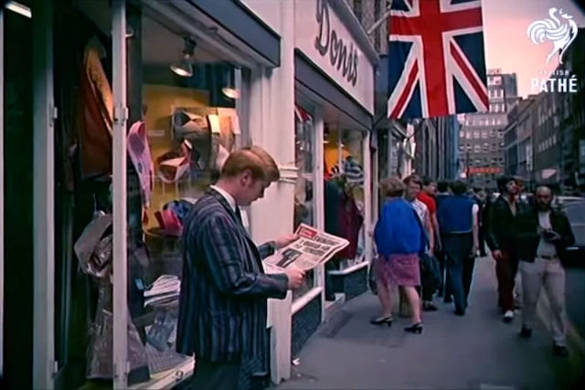 Imagens histricas coloridas de Londres em 1967