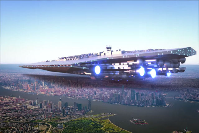 Este espetacular vídeo compara as maiores naves de Star Wars com cidades e lugares do mundo real