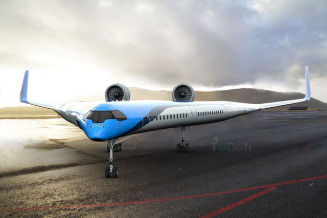 Novo avio em forma de V pretende revolucionar as viagens areas