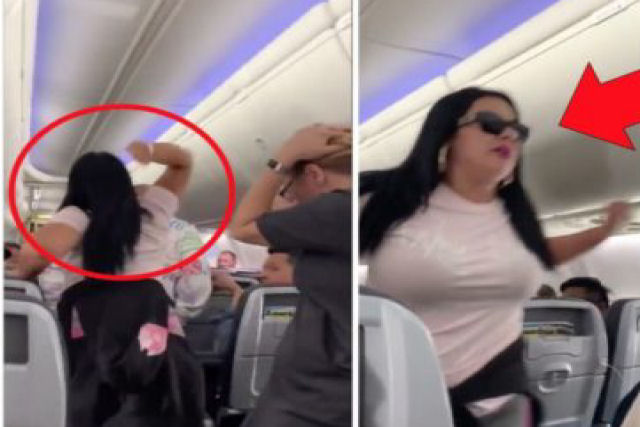 Mulher bate no namorado a bordo de um avio por olhar para outras mulheres