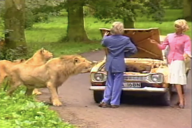 Um vdeo demo de 1987 mostra que porque no  boa ideia abandonar o carro durante um safari