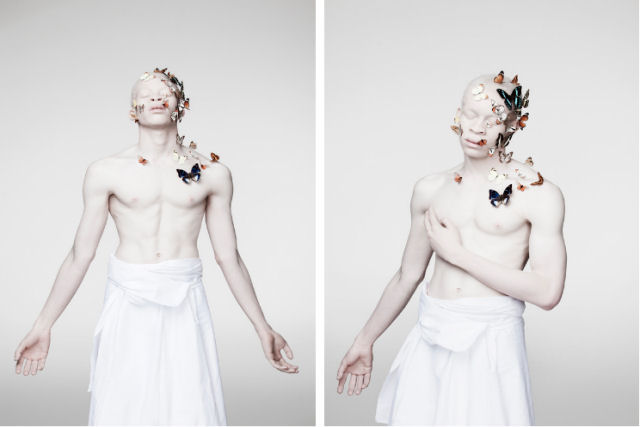 Fotgrafo desafia padres da beleza com modelos albinos