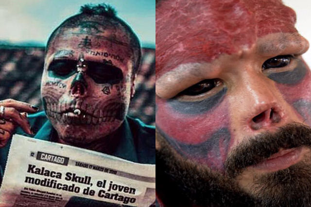 Os tatuadores colombiano e venezuelano que querem ser caveiras da vida real