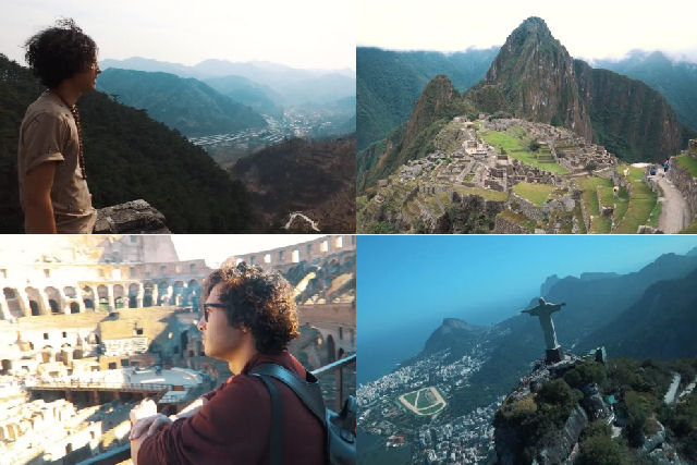 Jovem brasileiro decidiu conhecer as 7 Maravilhas do Mundo Contemporneo