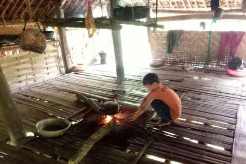 Vietnamita de 10 anos vive sozinho, cultivando e colhendo, depois de ser abandonado pela famlia
