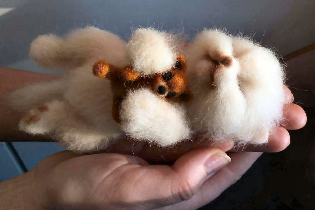 Os pequenos animais feltrados de uma artista russa que parecem sacados de um filme da Disney