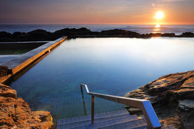 As belas piscinas rochosas e oceânicas da Austrália