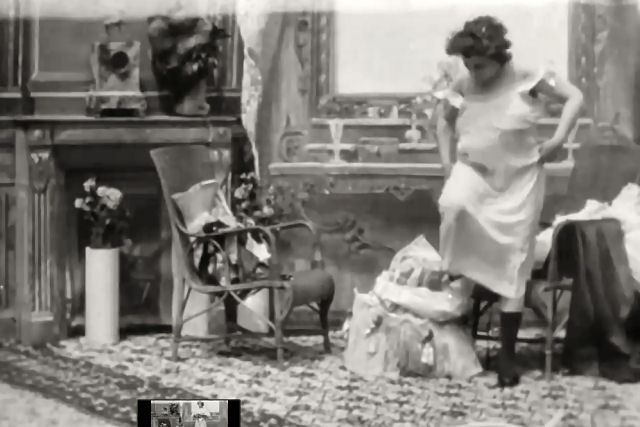 Uma dama vitoriana em seu boudoir, em 1896. O filme ertico mais antigo do mundo?