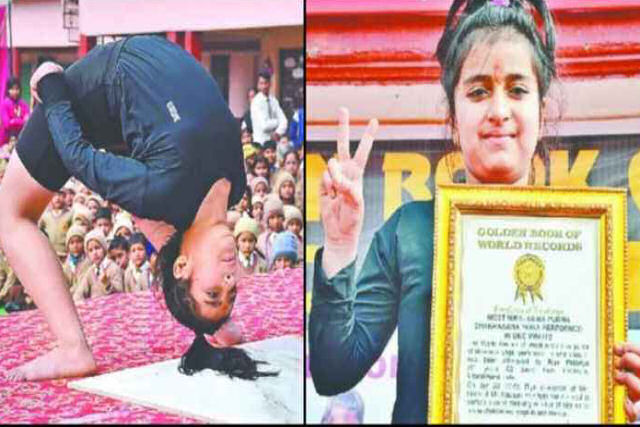 Garota indiana estabelece recorde mundial por maior nmero de contores de ioga em um minuto