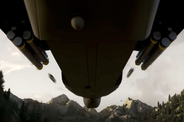 Fabricante americano de helicópteros simula em uma animação a destruição de sistemas russos S-400 Triumf