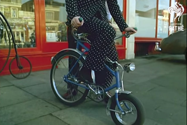 As imagens histricas de uma mini bike 'farthing-penny'
