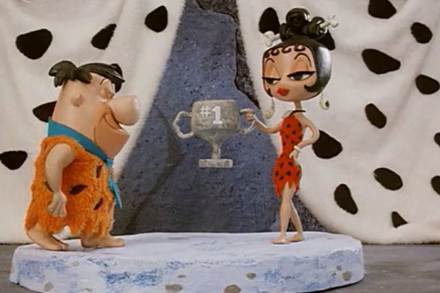 Esta sequência de stop-motion dos 'Flintstones' se tornou um clássico da rede