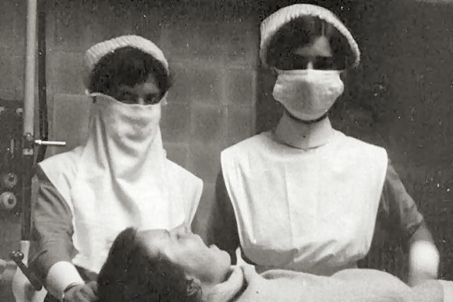 Este curta-metragem de 1918 alertava sobre o necessário uso de máscaras para conter a gripe espanhola