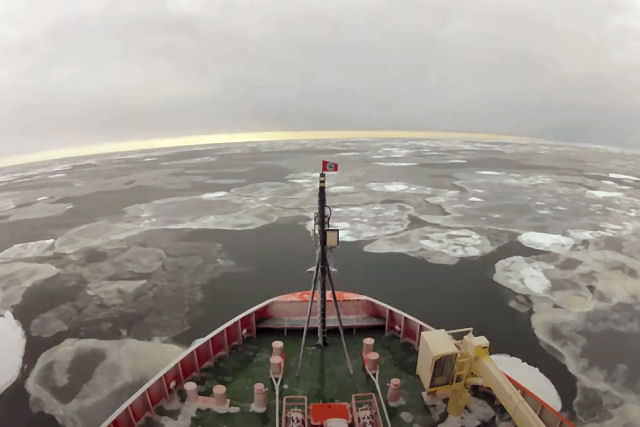 Este time-lapse de 5 minutos resume a jornada de 2 meses em um quebra-gelo na Antártica