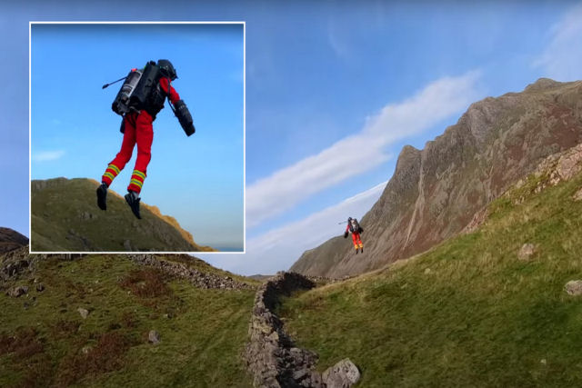 Ironman ao resgate? Teste de ambulância aérea no Reino Unido usa jetpack para salvar caminhantes perdidos