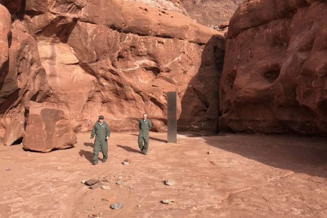 O estranho monólito encontrado no deserto de Utah está ali faz anos