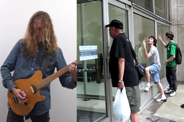 Guitarrista transforma a reclamação de um furioso cliente de um shopping em heavy metal
