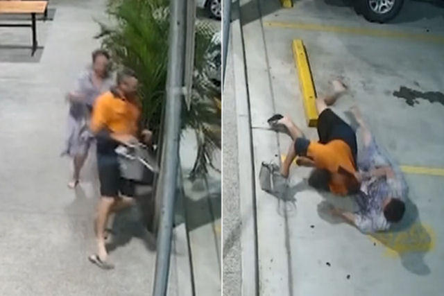 Uma idosa australiana perseguiu e derrubou o ladrão que roubou sua bolsa