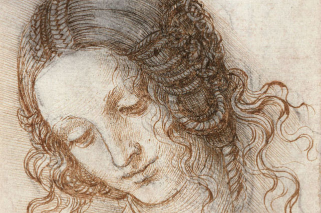 A beleza e simplicidade íntima das figuras femininas desenhadas por Leonardo da Vinci