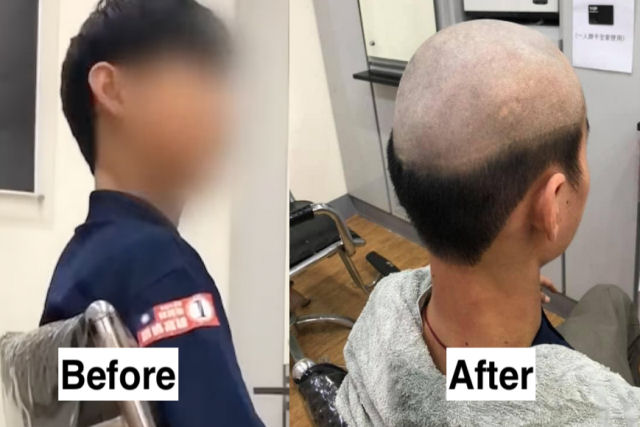 Taiwanesa 'salva' seu filho da covid-19 fazendo um corte de cabelo horroroso para que não saísse à rua