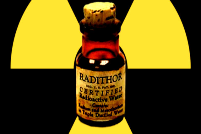 Na década de 1920, as pessoas pensavam que a água radioativa era boa para a saúde
