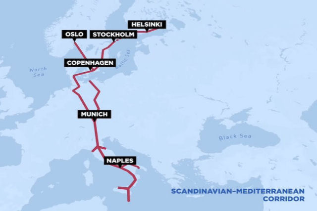 Cavando um enorme túnel através dos Alpes para conectar a Escandinávia ao Mediterrâneo