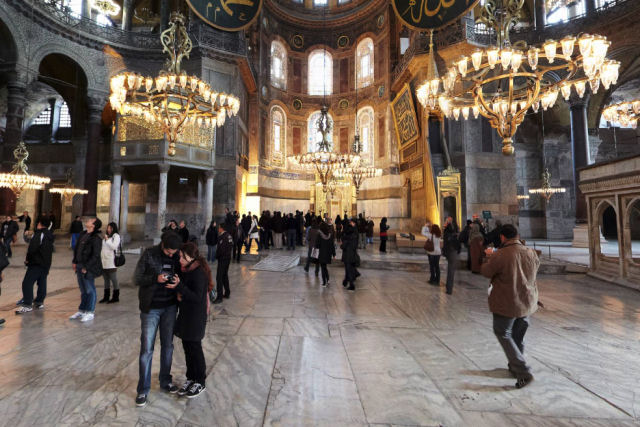 Visitas virtuais de 360 graus da Basílica de Santa Sofia