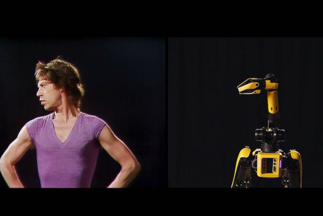 O robô Spot brilhantemente imita Mick Jagger no videoclipe de 'Start Me Up'